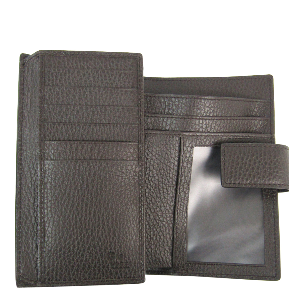 

Gucci Brown/Dark Brown Leather Tri fold Wallet