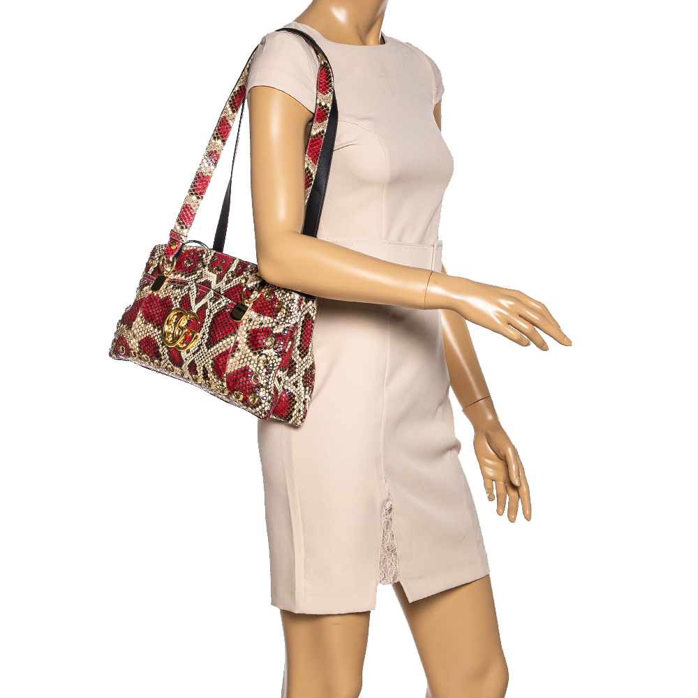 

Gucci Multicolor Python Arli Shoulder Bag