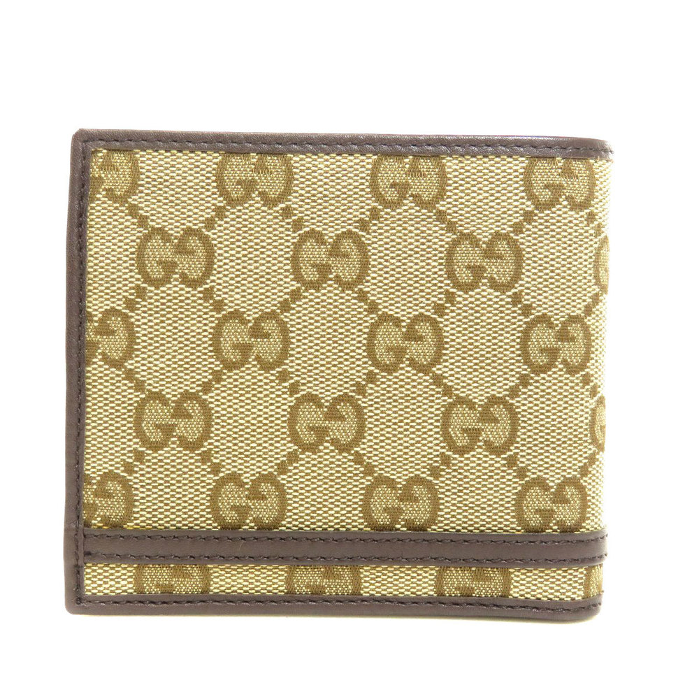 

Gucci Beige/Brown GG Canvas Bifold Wallet