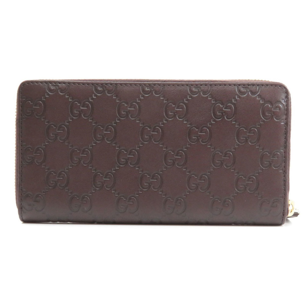 

Gucci Brown Guccissima Leather Zip Around Wallet