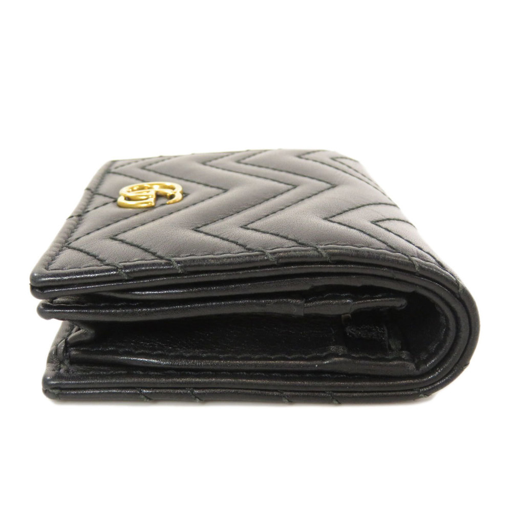 

Gucci Black Leather GG Marmont Wallet