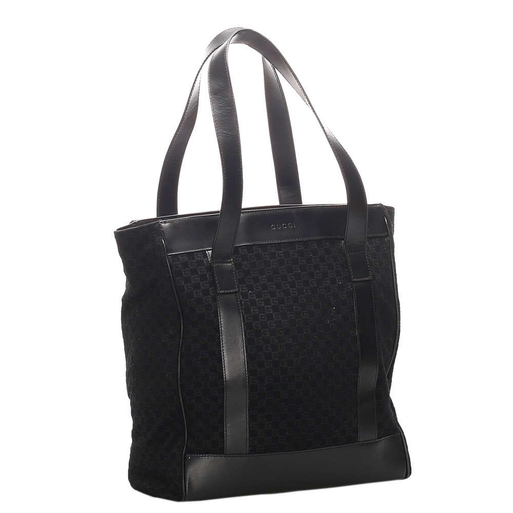 

Gucci Black Canvas Tote Bag