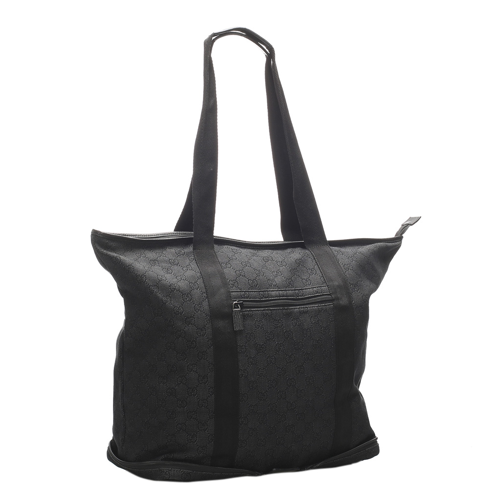 

Gucci Black GG Canvas Collapsible Tote Bag