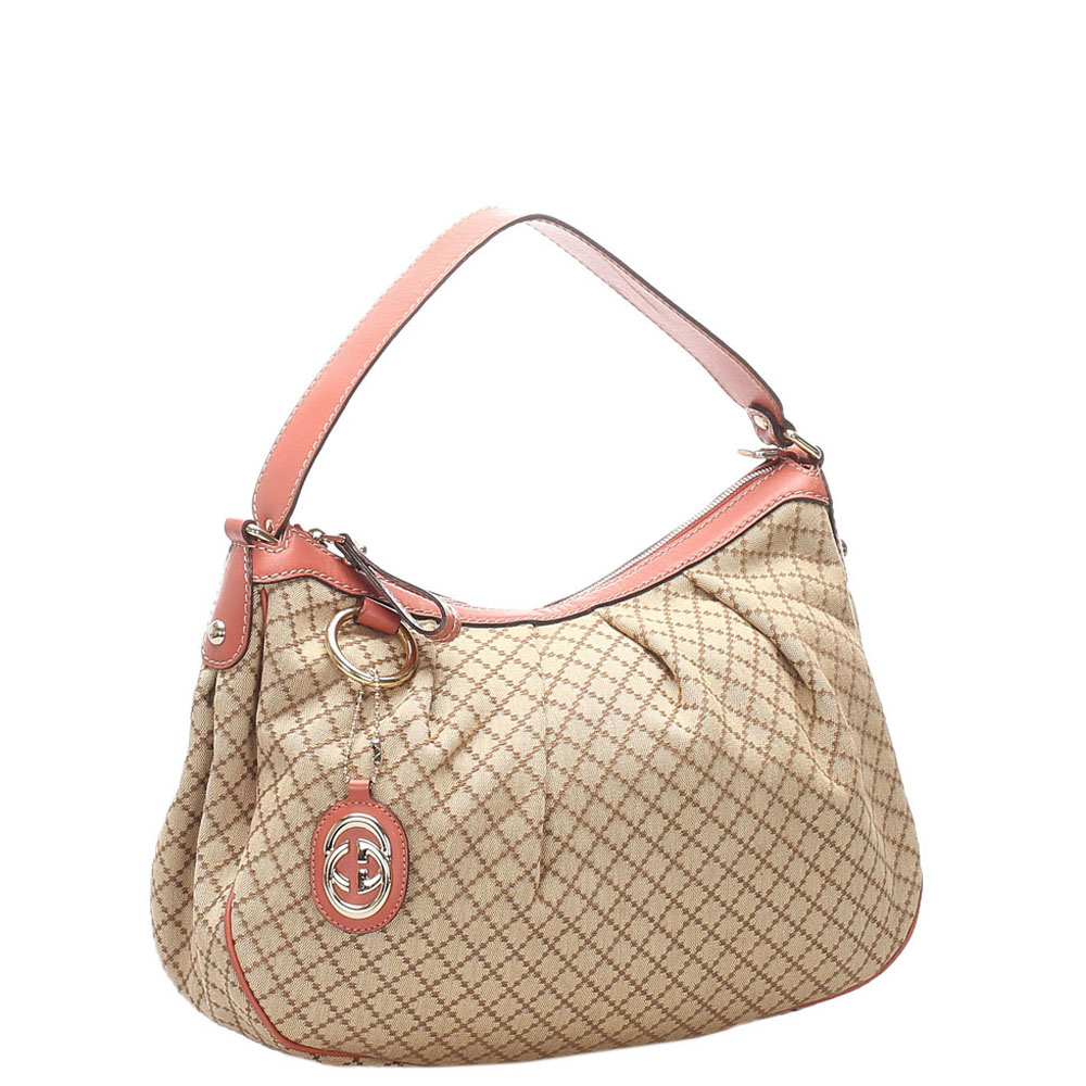 

Gucci Beige/Brown Diamante Canvas Sukey Tote Bag