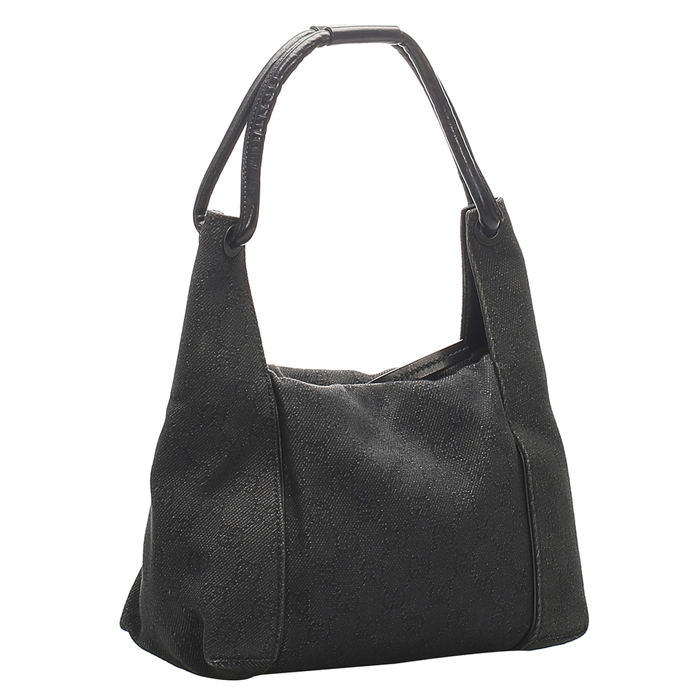 

Gucci Black GG Canvas Shoulder Bag