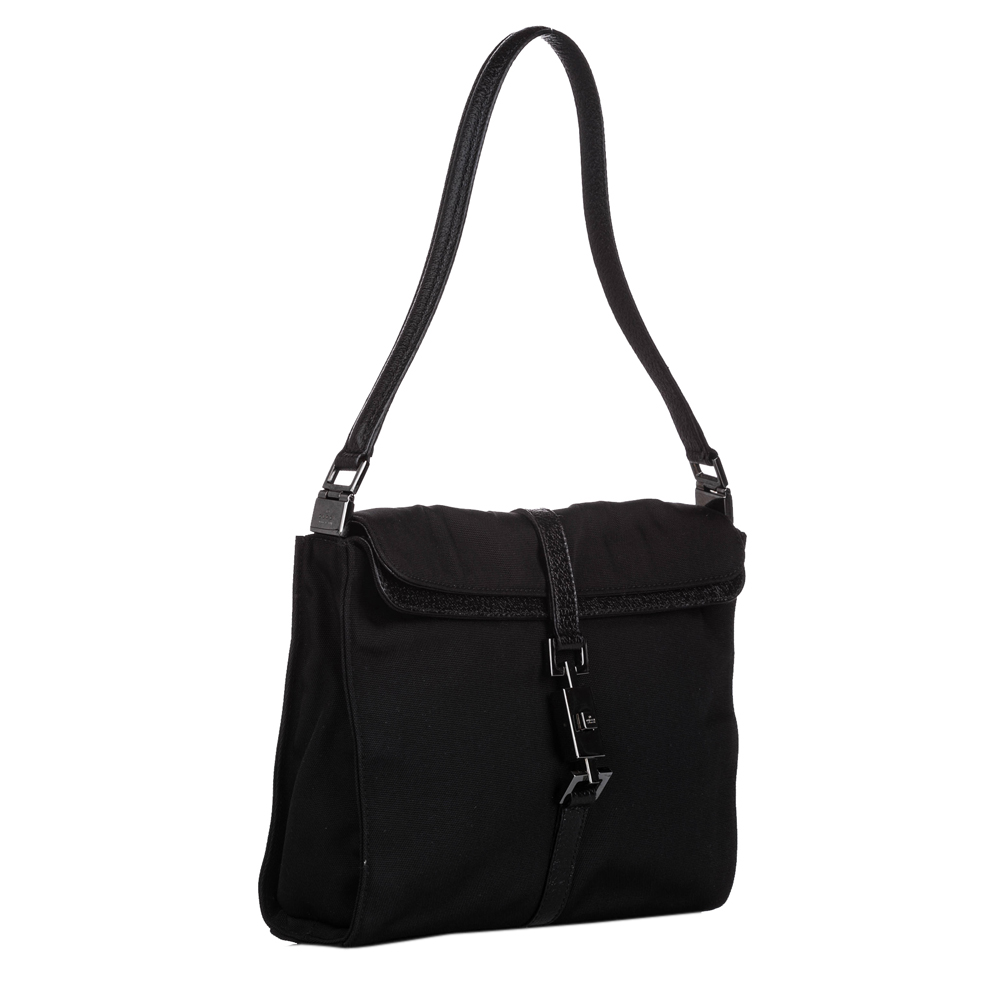 

Gucci Black Nylon And Leather Jackie Shoulder Bag