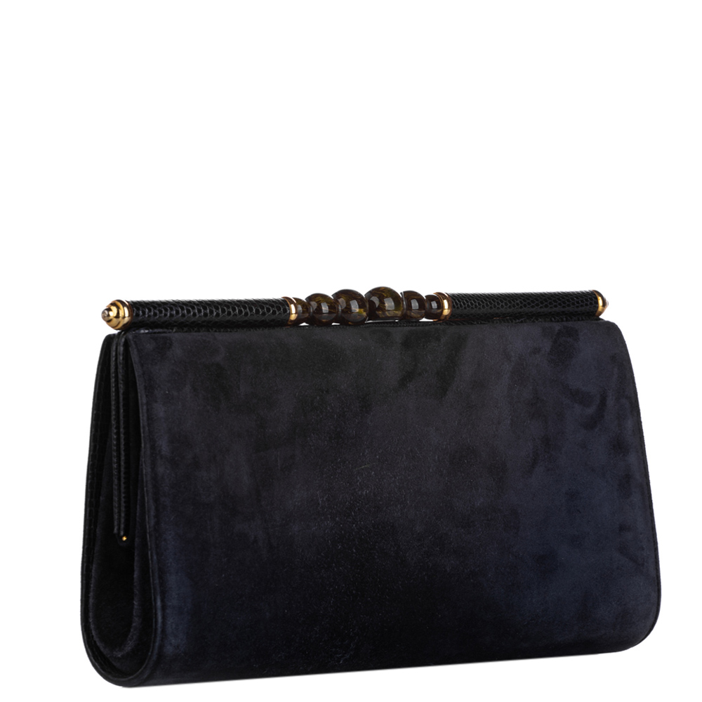 

Gucci Blue Suede Clutch