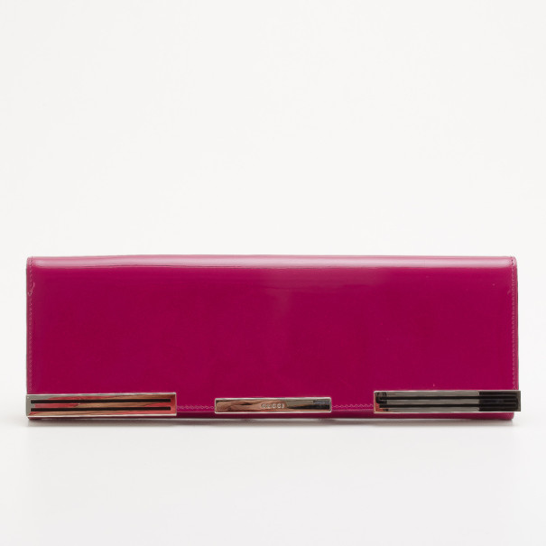 Pre Owned Gucci Purple Broadway Microguccissima Evening Bag