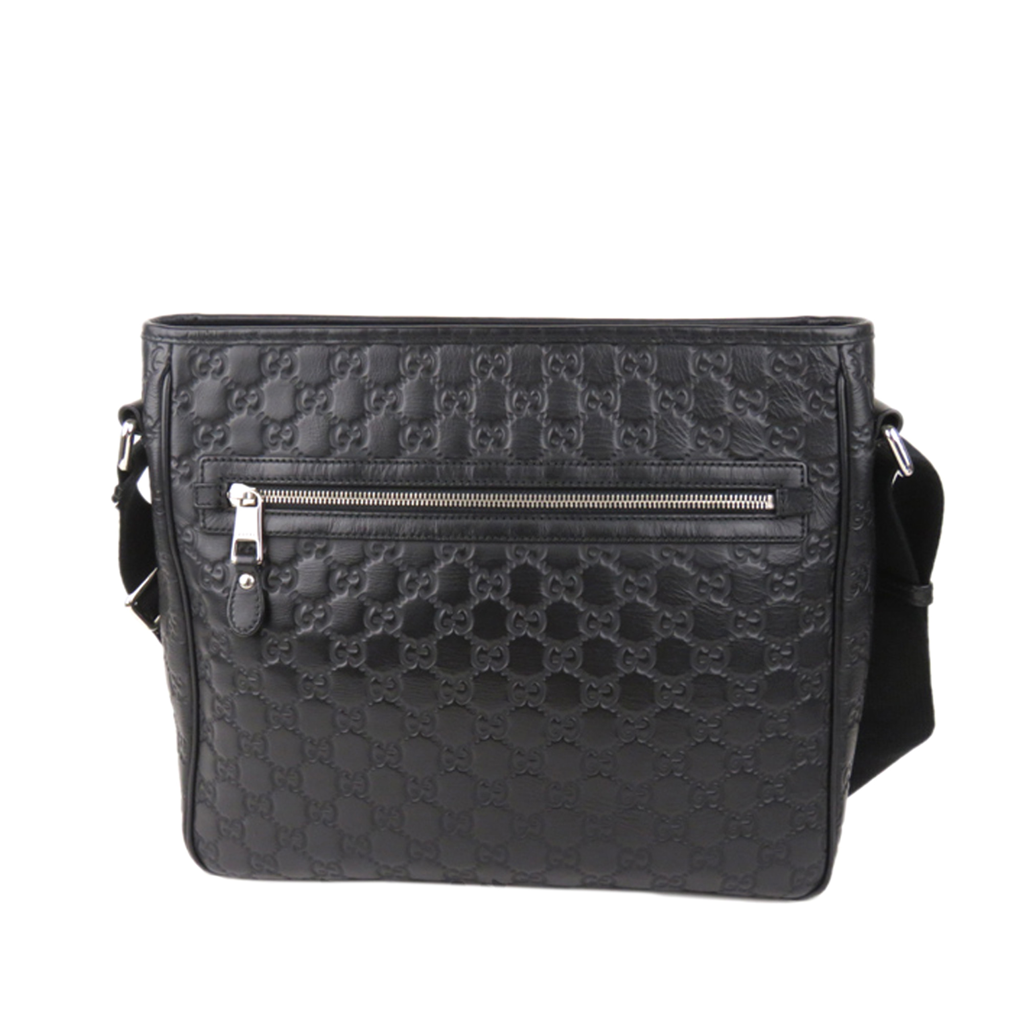 

Gucci Black Guccissima Leather Crossbody Bag