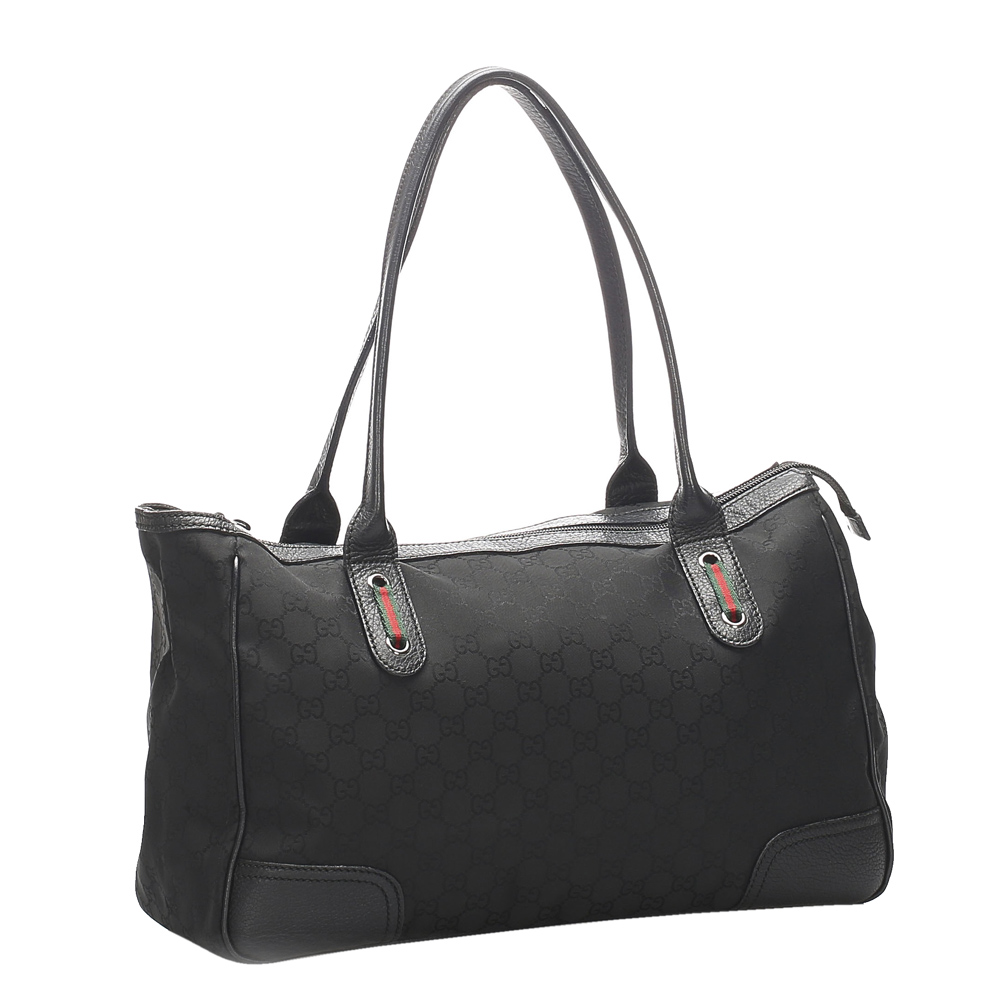 

Gucci Black GG Canvas Princy Tote Bag