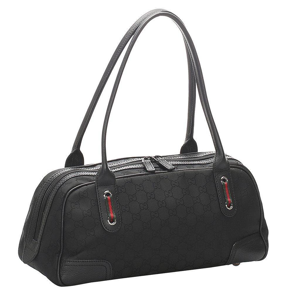 

Gucci Black GG Canvas Princy Boston Bag