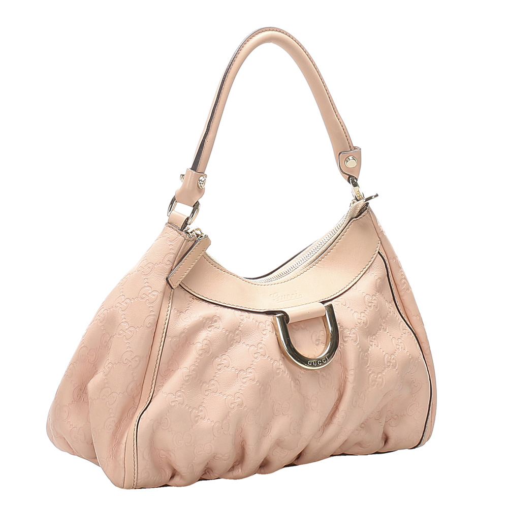 

Gucci Guccissima Abbey D-Ring Bag, Pink