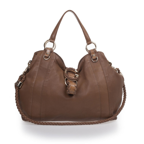 Gucci Moka Soft Icon Leather Hobo Bag Gucci | The Luxury Closet