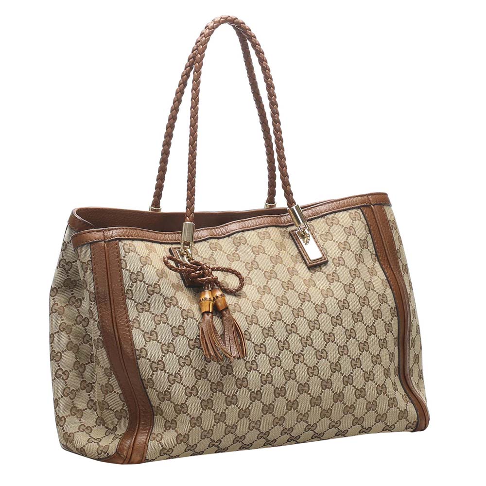 

Gucci GG Canvas Bella Tote Bag, Beige