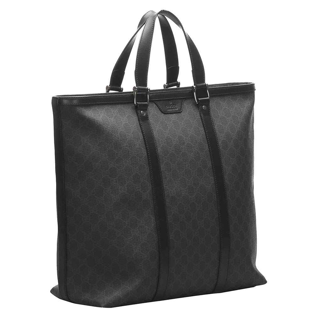

Gucci Black GG Canvas Tote Bag