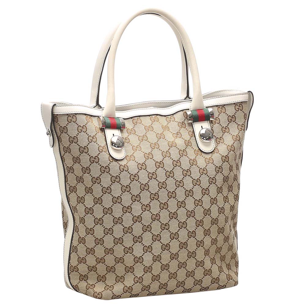 

Gucci GG Canvas Shelly Bag, Beige