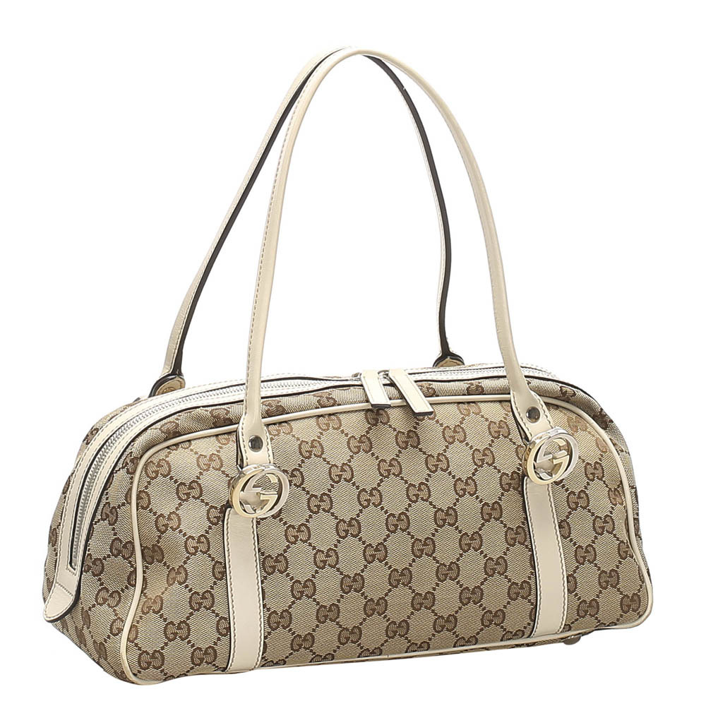 

Gucci Brown GG Canvas Twins bag, Beige