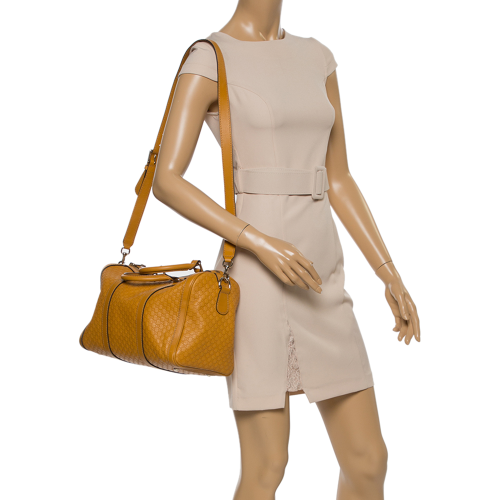 

Gucci Mustard Microguccissima Leather Medium Joy Boston Bag, Yellow