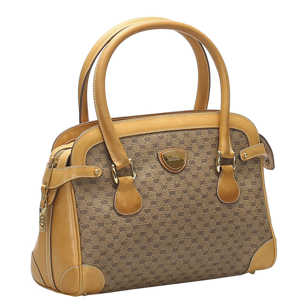 

Gucci Brown GG Canvas Vintage Bag, Beige