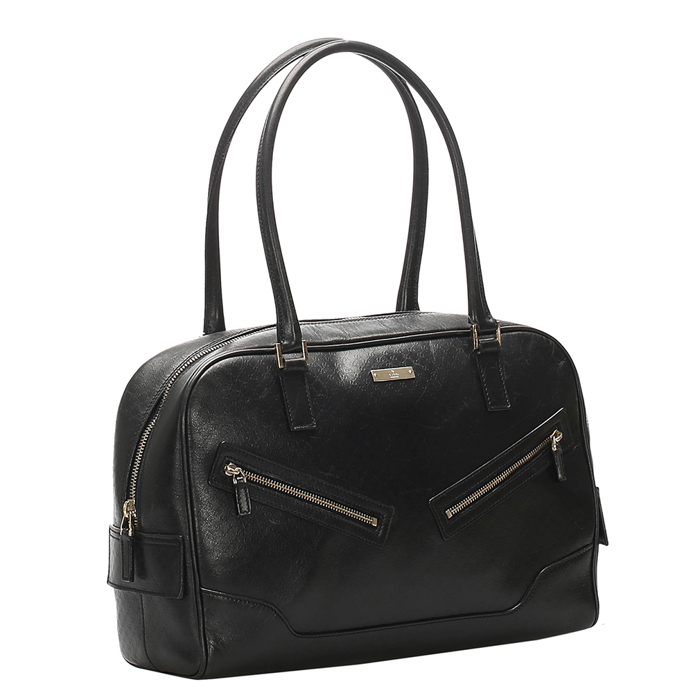 

Gucci Black Microguccissima Leather Shoulder Bag