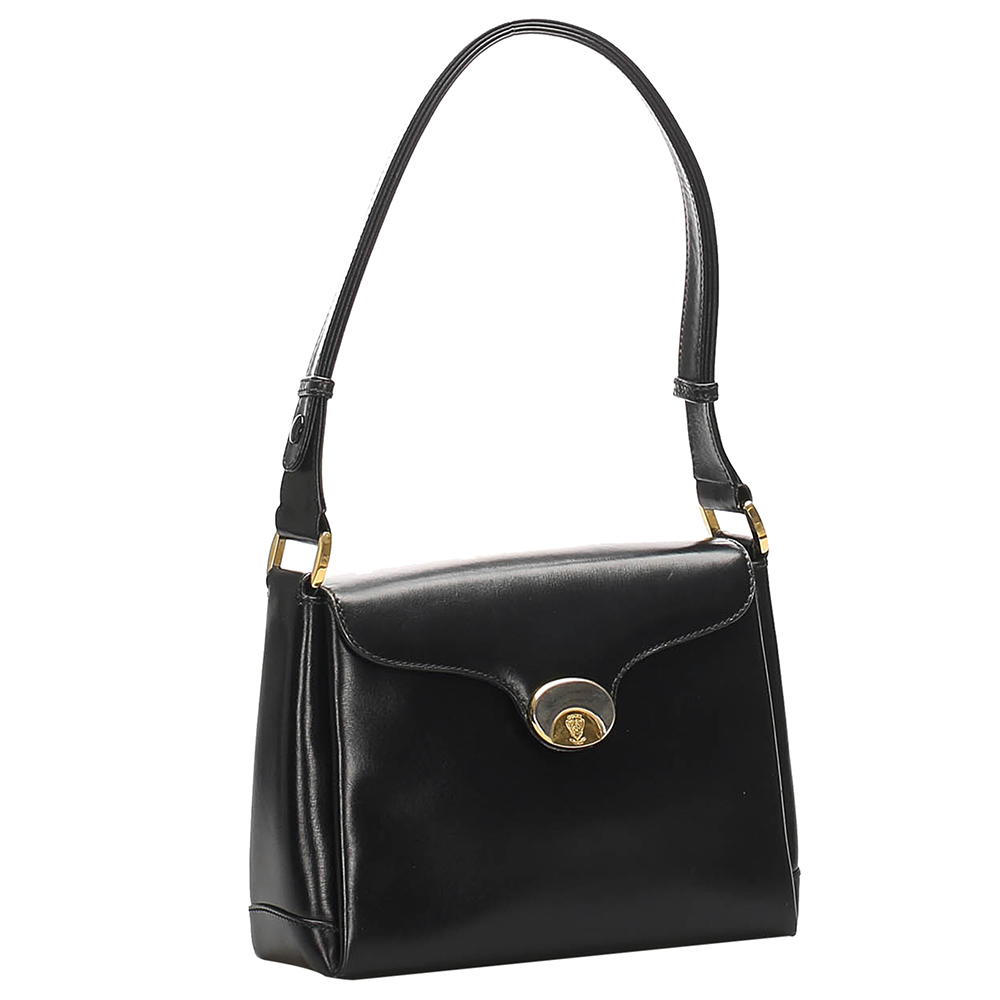 

Gucci Black Leather Vintage Shoulder Bag