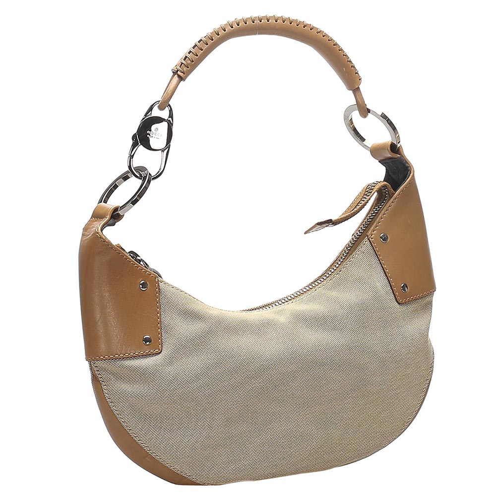 

Gucci Brown/Beige Canvas Hobo Bag