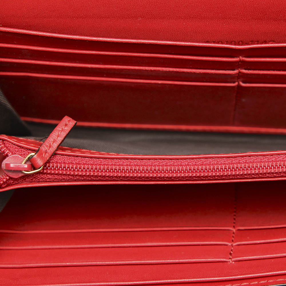 

Gucci Bicolor Leather Long Flap Wallet, Multicolor