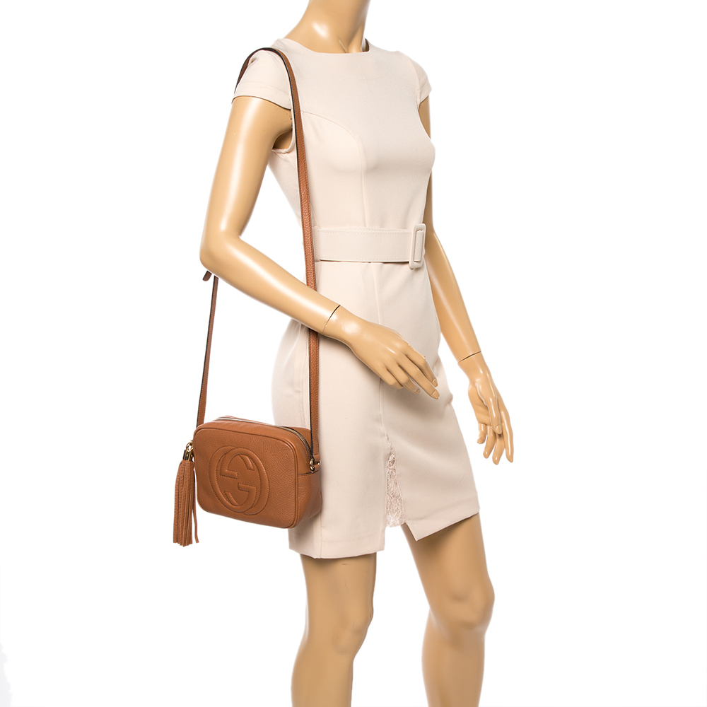 

Gucci Brown Leather Soho Disco Crossbody Bag