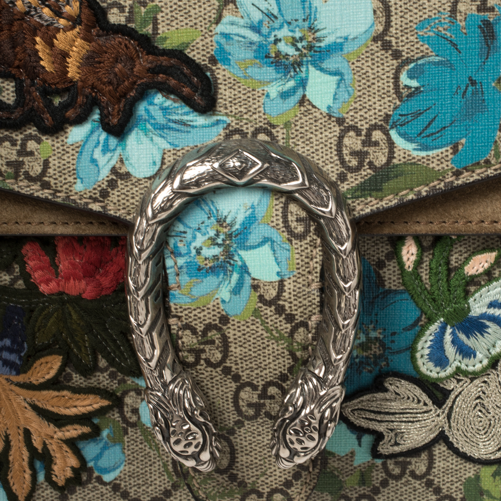 Gucci GG Supreme Canvas Embroidered Butterfly/Flowers Dionysus Shoulde –  Marinaloanandjewelry