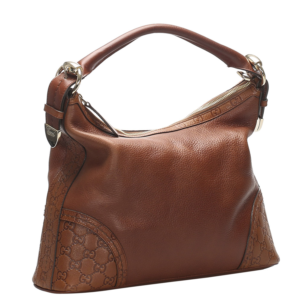 

Gucci Brown Guccissima Leather Signoria Hobo Bag