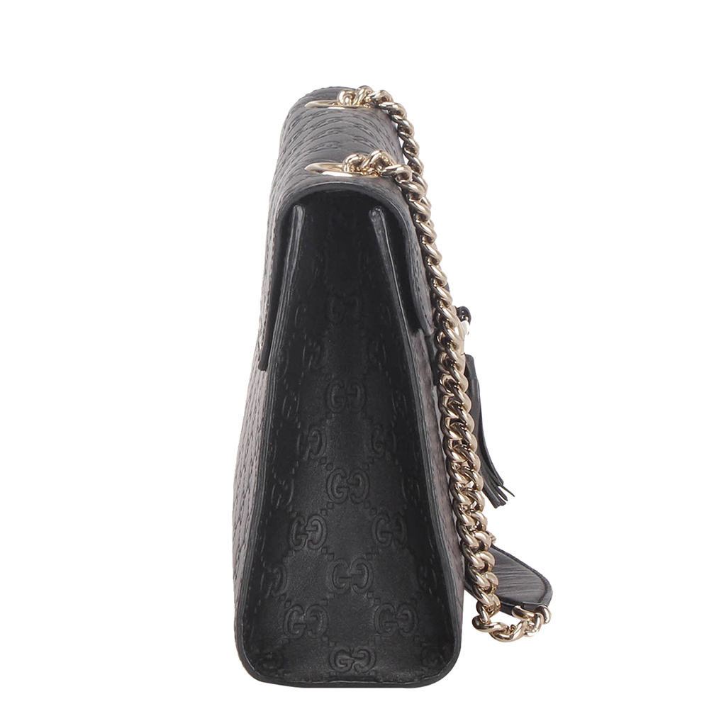 

Gucci Black Guccissima Leather Emily Shoulder Bag