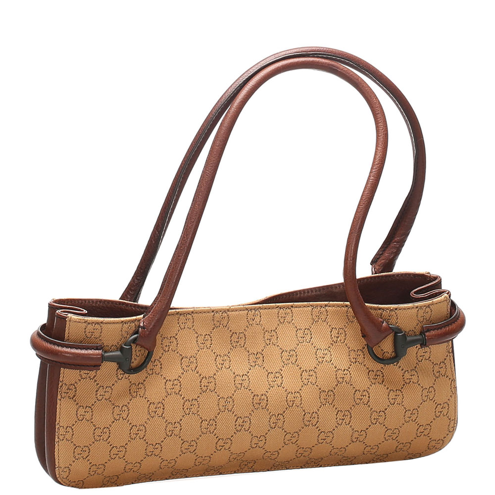 

Gucci Beige Canvas Shoulder Bags, Brown
