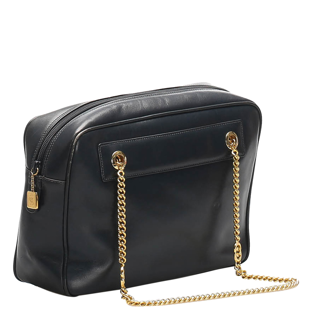 

Gucci Black Leather Chain Shoulder Bags