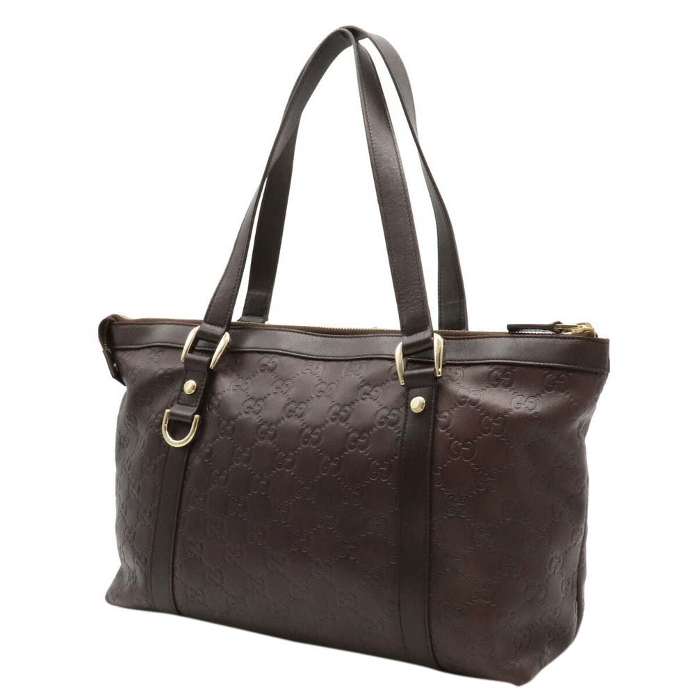 

Gucci Brown Leather Guccissima Tote
