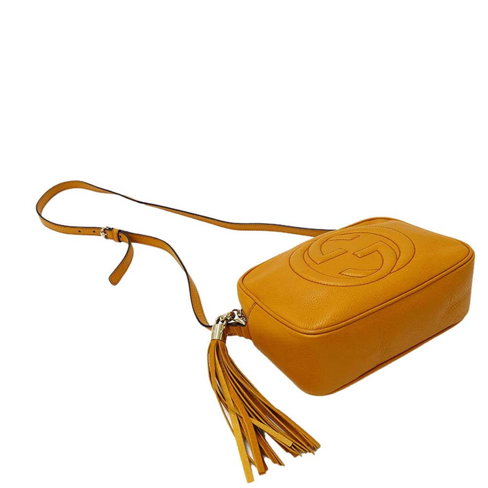 

Gucci Orange Leather Soho Disco Shoulder Bags