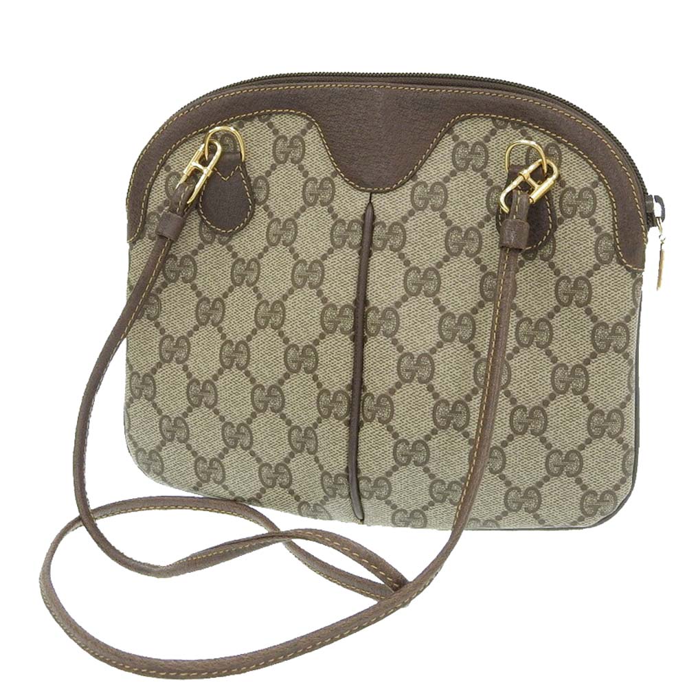 

Gucci GG Canvas, Leather Shoulder Bags, Brown