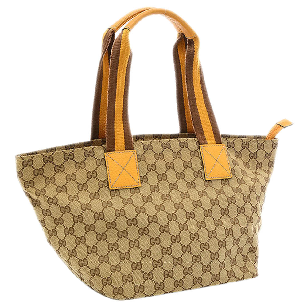 

Gucci Beige Canvas Web Totes