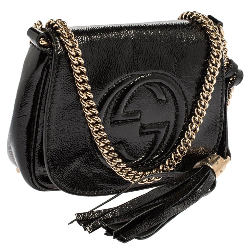 Gucci Black Crossbody Chain Bag