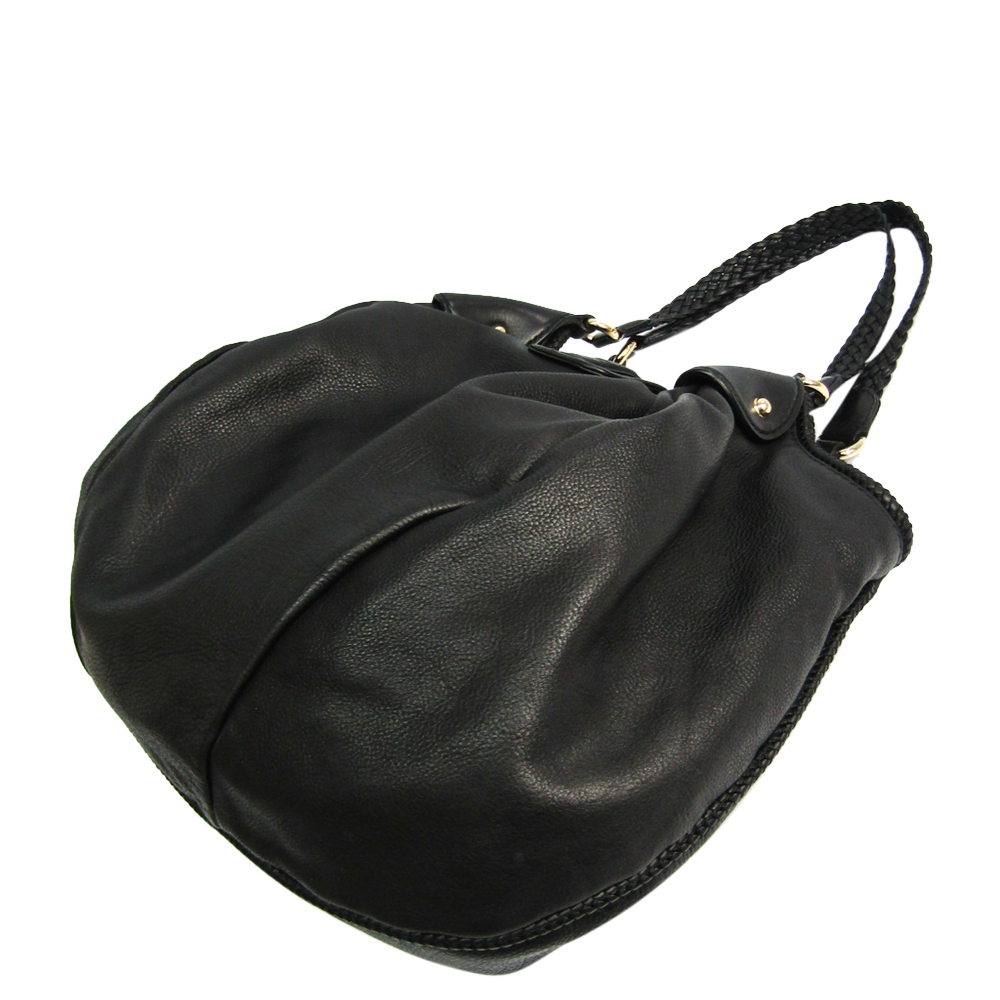 

Gucci Black Leather Marrakech Hobo Bag