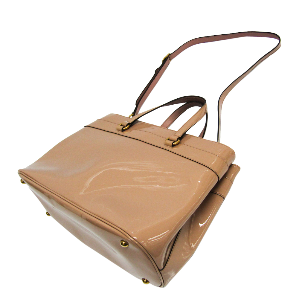 

Gucci Brown Patent Leather Bright Bit Bag