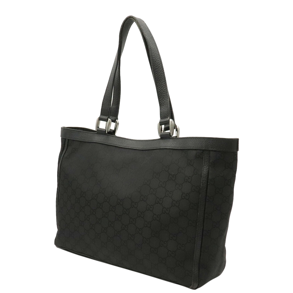 

Gucci Black Nylon GG Canvas Tote Bag