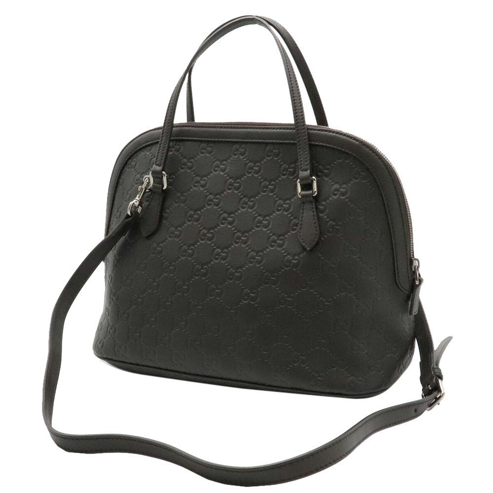 

Gucci Brown Midnight Microguccissima Leather Dome Bag