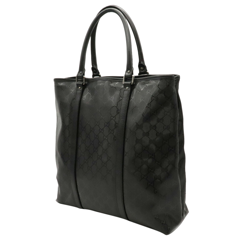 

Gucci Black Imprime Leather Tote Bag