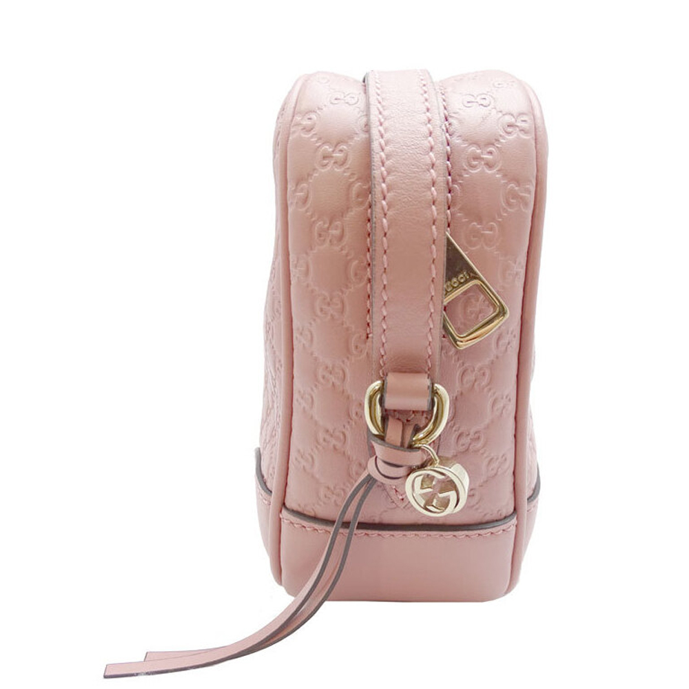 

Gucci Rose Microguccissima Leather Bree Crossbody Bag, Pink