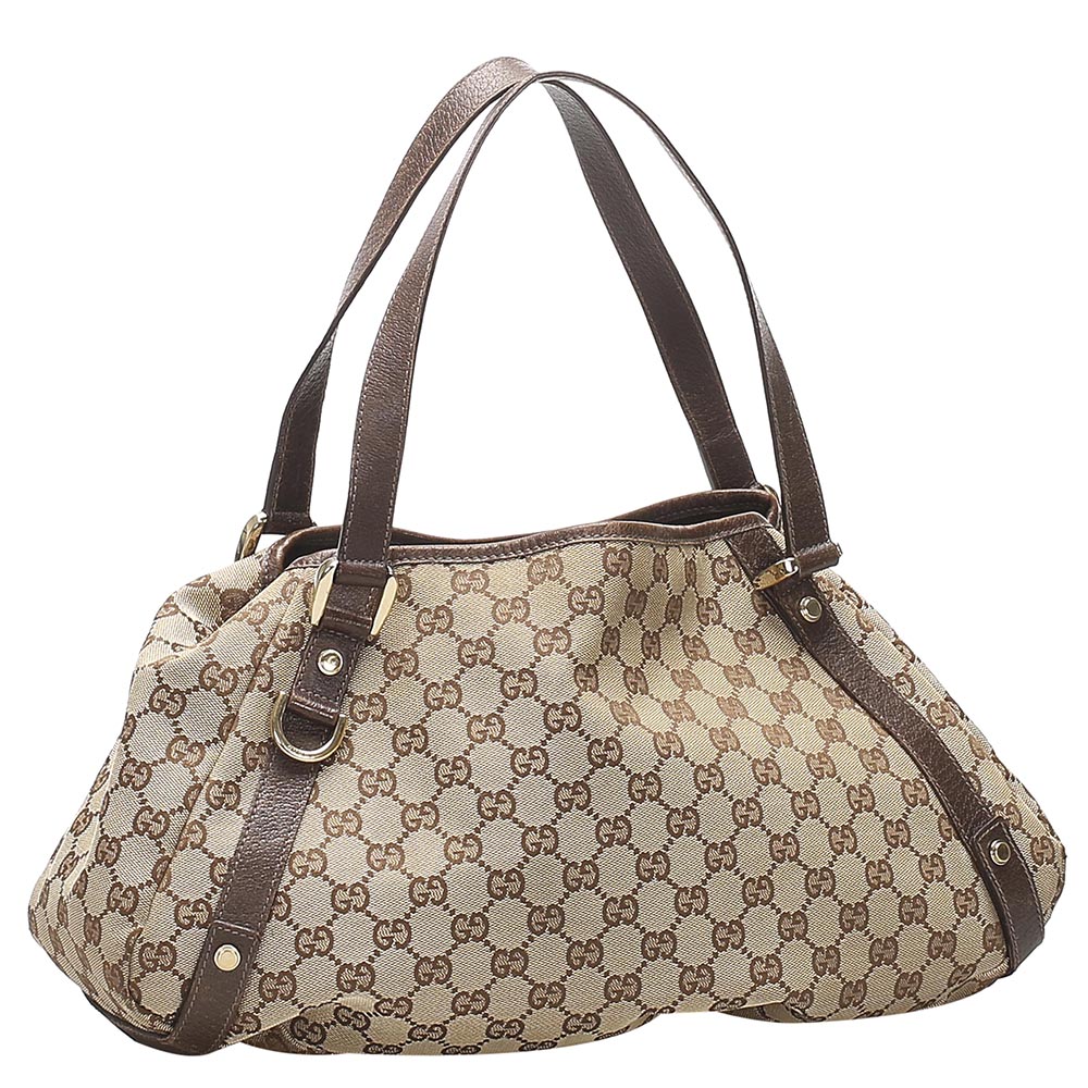 

Gucci Brown GG Canvas Pelham Hobo Bag, Beige