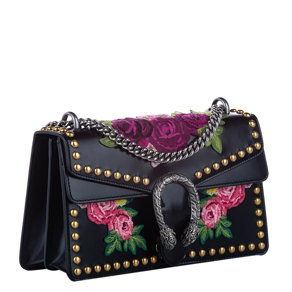 

Gucci Black/Multicolor Studded Dionysus Small Bag