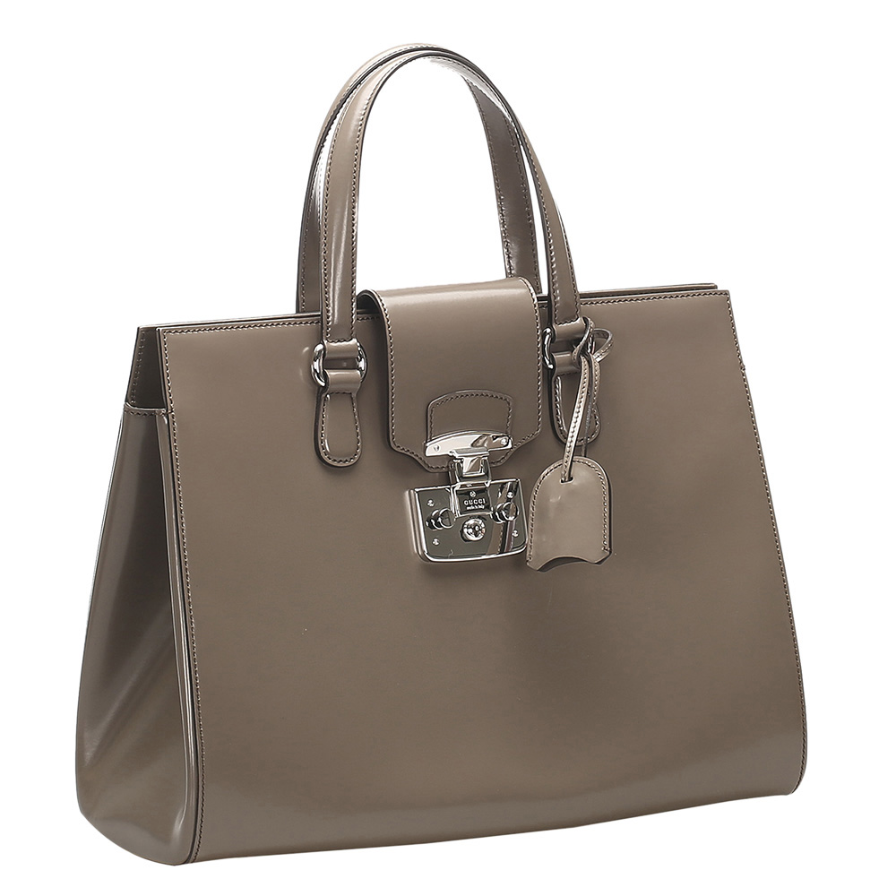 

Gucci Brown Leather Top Handle Bag