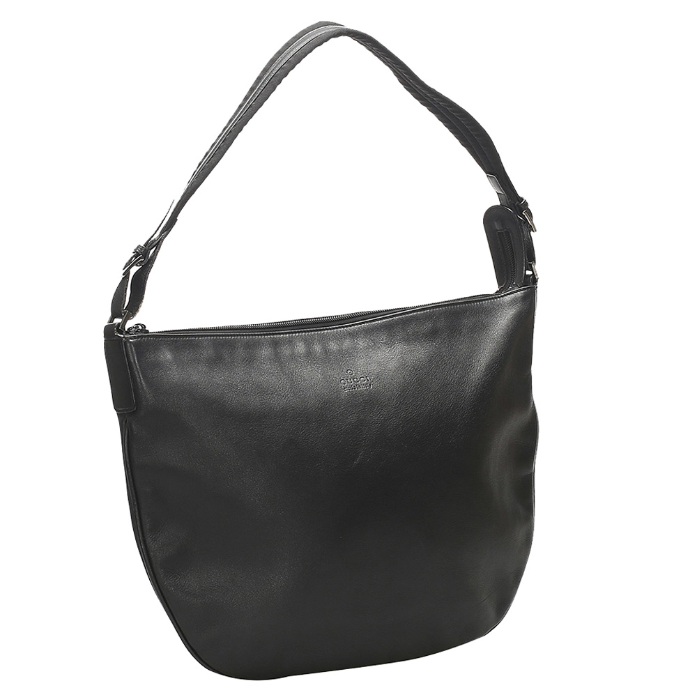 

Gucci Black Leather Hobo Bag