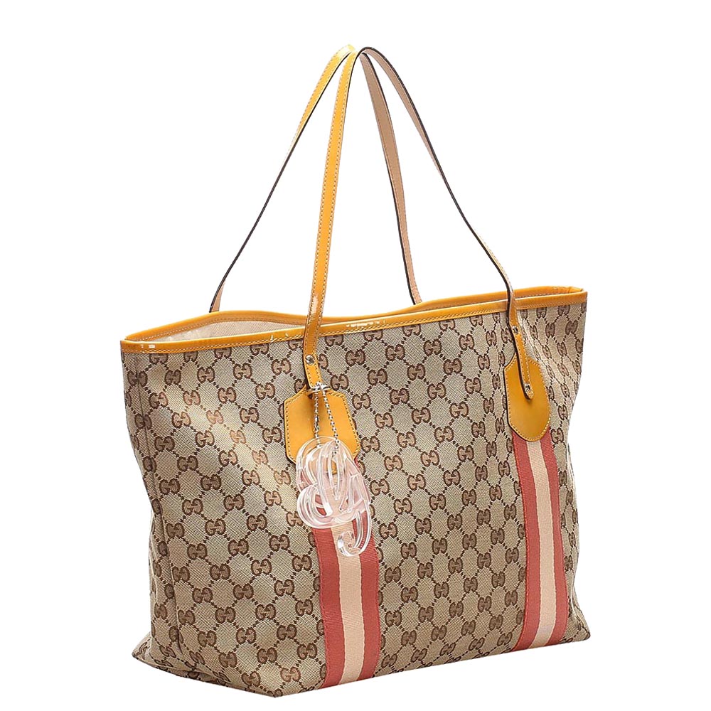 

Gucci Brown GG Canvas Tote, Beige