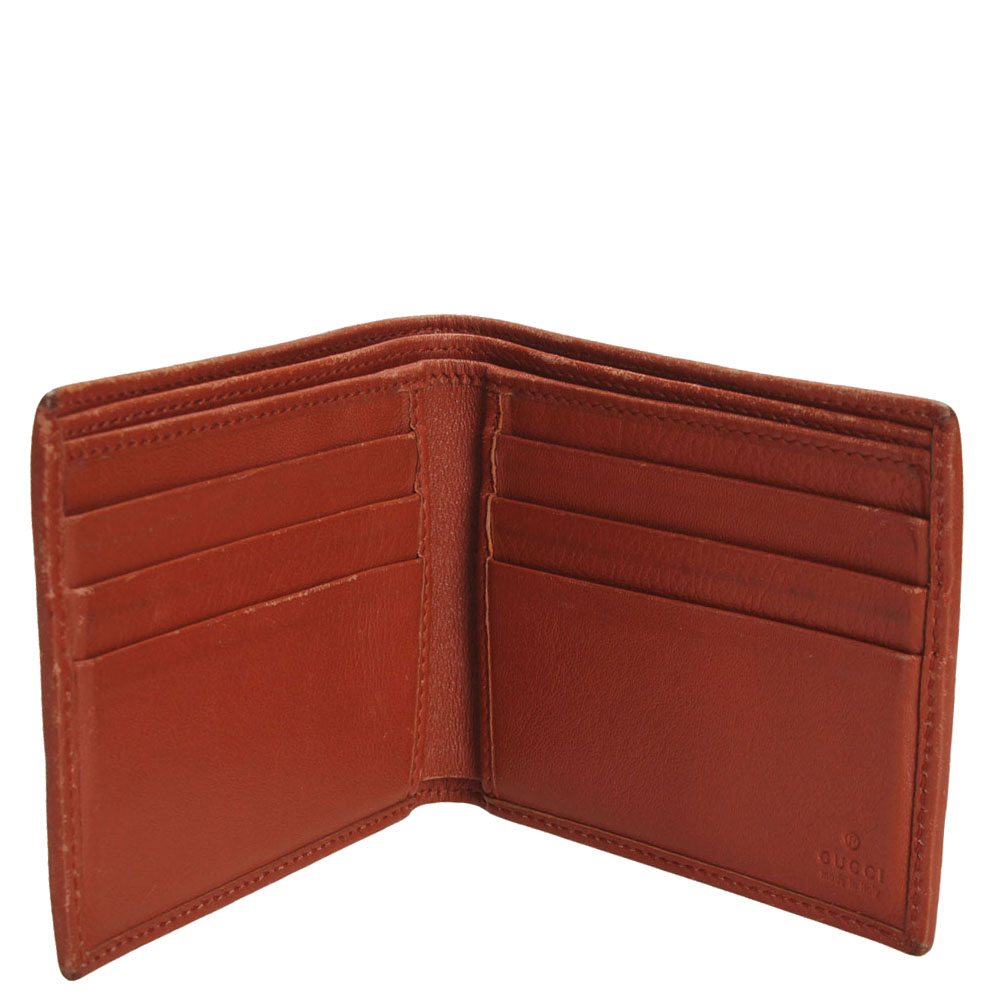 

Gucci Red GG Supreme Canvas Web Wallet, Beige